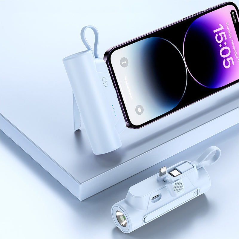 Cargador portátil multifunción con cable