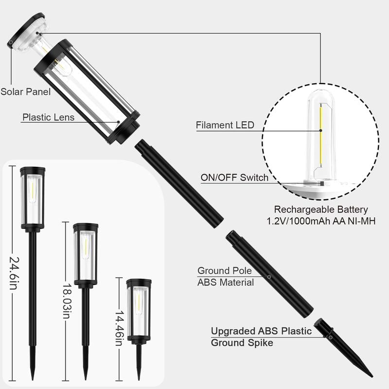 🎉Oferta especial 50% de descuento✨Luces solares para caminos al aire libre