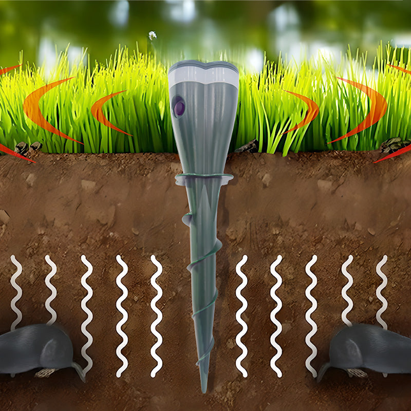 🌸Venta de Primavera 45% OFF🌸 Repelente de Topos de Tornillo Solar a Prueba de Agu