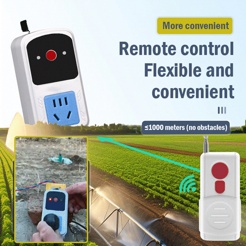 Toma de control remoto inteligente para motor de bomba de agua