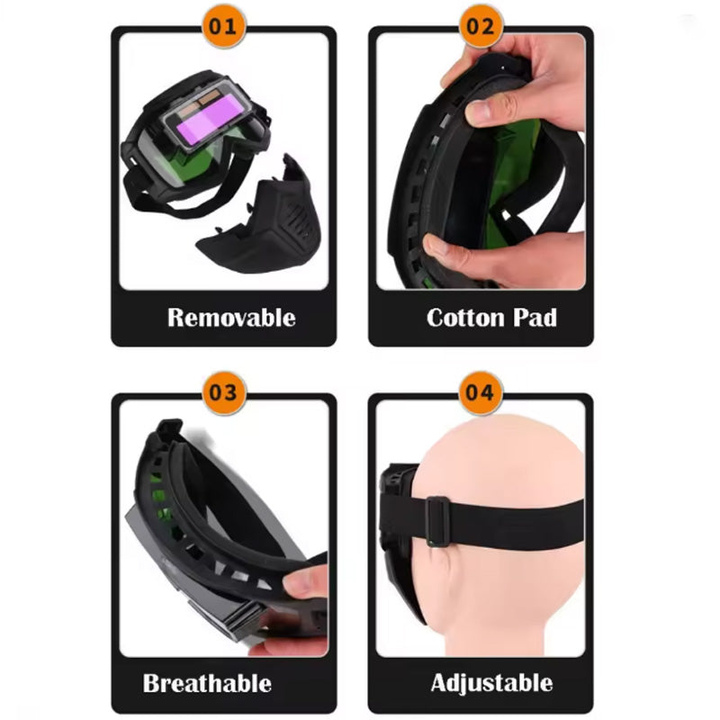 Casco de Soldadura con Oscurecimiento Automático para Seguridad Ocular