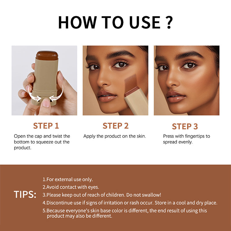 Base de Maquillaje en Barra con Sérum Hidratante e Iluminador