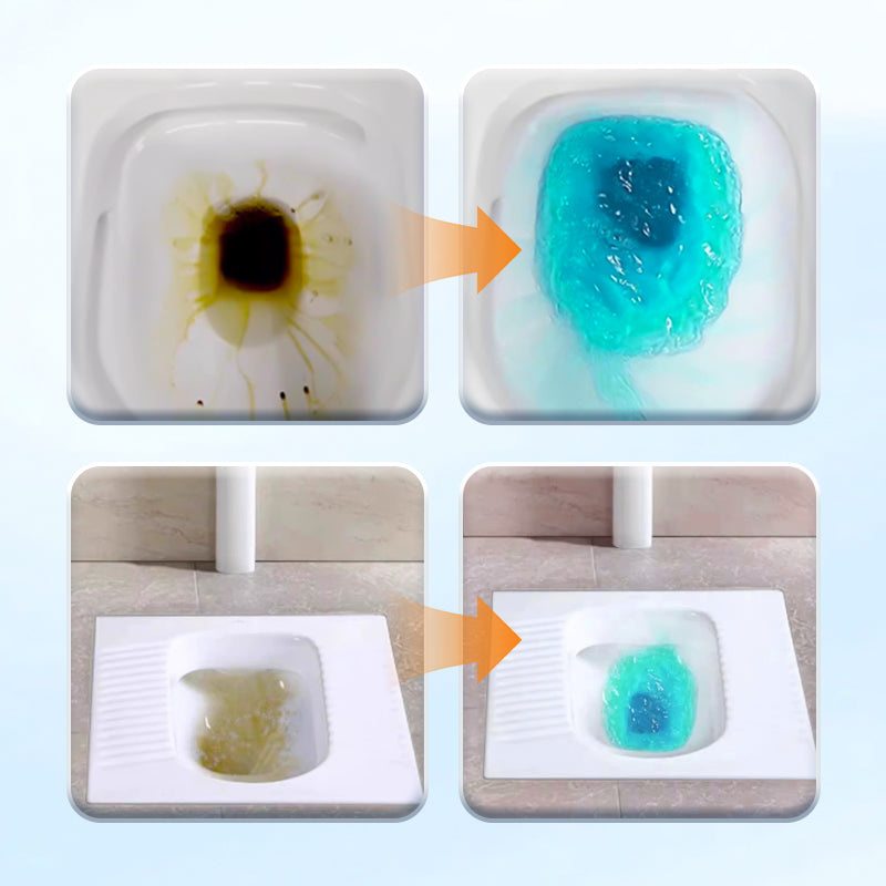 Solución de limpieza espuma para inodoros sin frotar