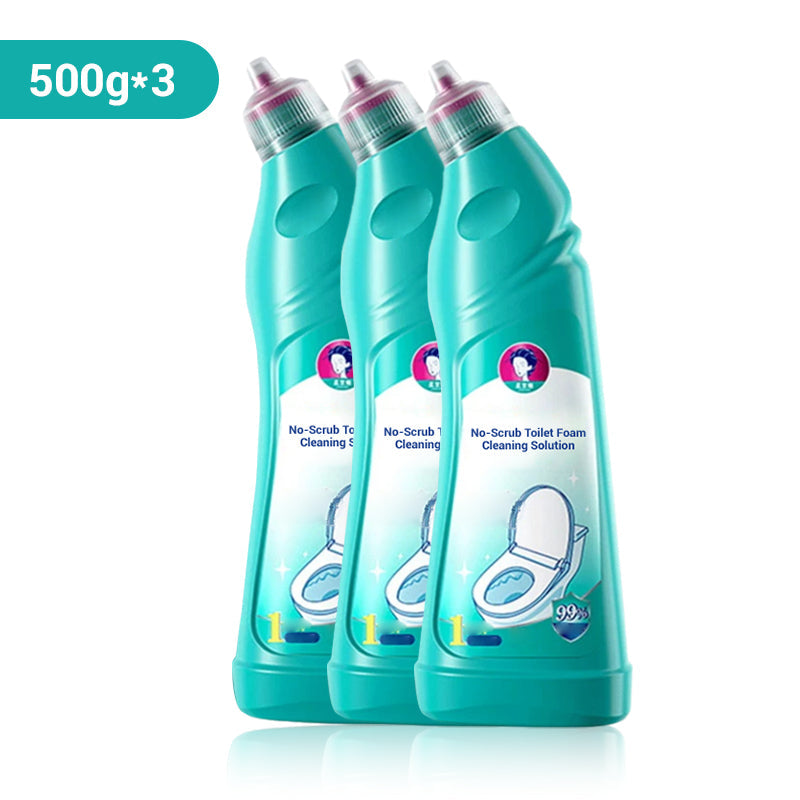 Solución de limpieza espuma para inodoros sin frotar