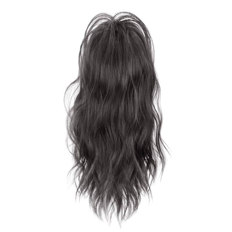 Extensión de cola de caballo rizada y recta con pinza para el cabello