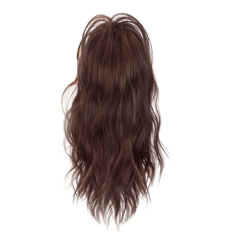 Extensión de cola de caballo rizada y recta con pinza para el cabello