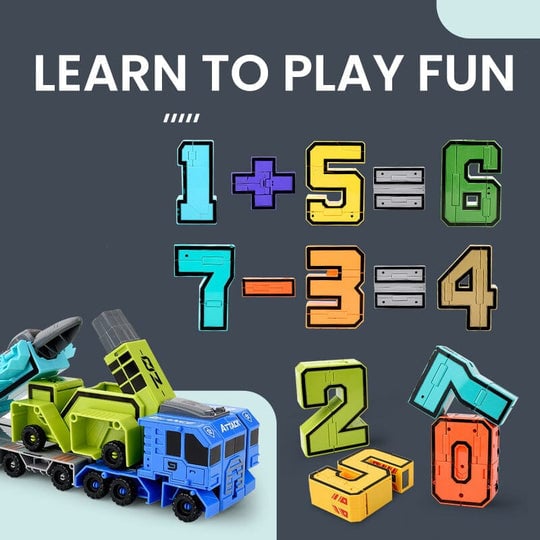 🤖🔥Oferta 2025🔥Juguete divertido y educativo Robot de transformación de números de deformación: ¡genial e inteligente!🤖