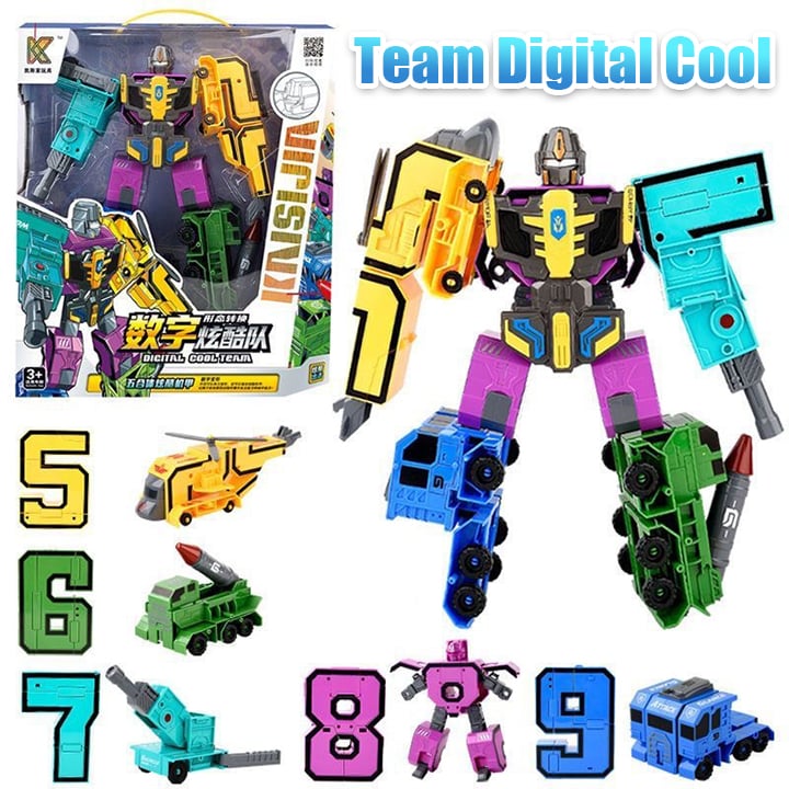 🤖🔥Oferta 2025🔥Juguete divertido y educativo Robot de transformación de números de deformación: ¡genial e inteligente!🤖