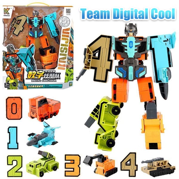 🤖🔥Oferta 2025🔥Juguete divertido y educativo Robot de transformación de números de deformación: ¡genial e inteligente!🤖