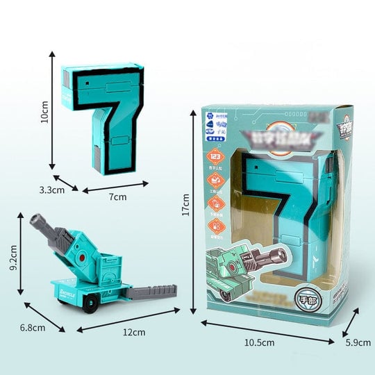 🤖🔥Oferta 2025🔥Juguete divertido y educativo Robot de transformación de números de deformación: ¡genial e inteligente!🤖