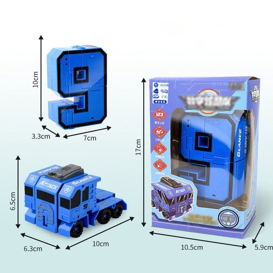 🤖🔥Oferta 2025🔥Juguete divertido y educativo Robot de transformación de números de deformación: ¡genial e inteligente!🤖