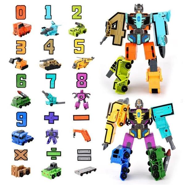 🤖🔥Oferta 2025🔥Juguete divertido y educativo Robot de transformación de números de deformación: ¡genial e inteligente!🤖