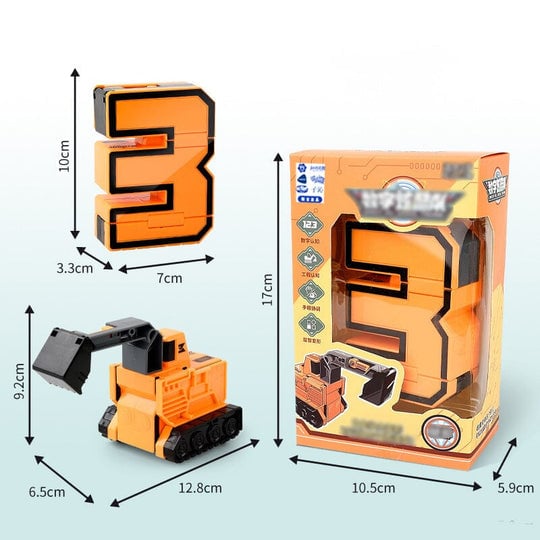 🤖🔥Oferta 2025🔥Juguete divertido y educativo Robot de transformación de números de deformación: ¡genial e inteligente!🤖