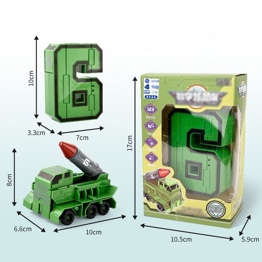 🤖🔥Oferta 2025🔥Juguete divertido y educativo Robot de transformación de números de deformación: ¡genial e inteligente!🤖