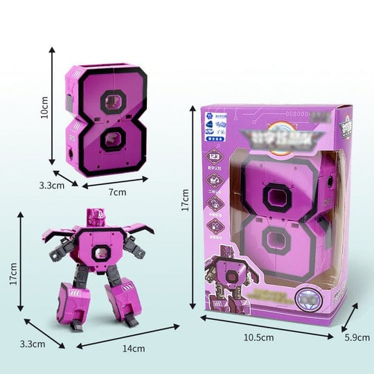 🤖🔥Oferta 2025🔥Juguete divertido y educativo Robot de transformación de números de deformación: ¡genial e inteligente!🤖