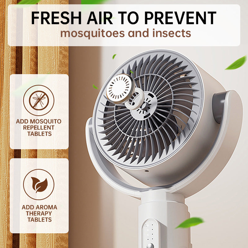 🌬️ ¡OFERTA ESPECIAL 50% DE DESCUENTO POR TIEMPO LIMITADO! 🔄 Ventilador Oscilante Ajustable con Control Remoto – 5 Velocidades, 90° Oscilación, <36dB, USB ✨