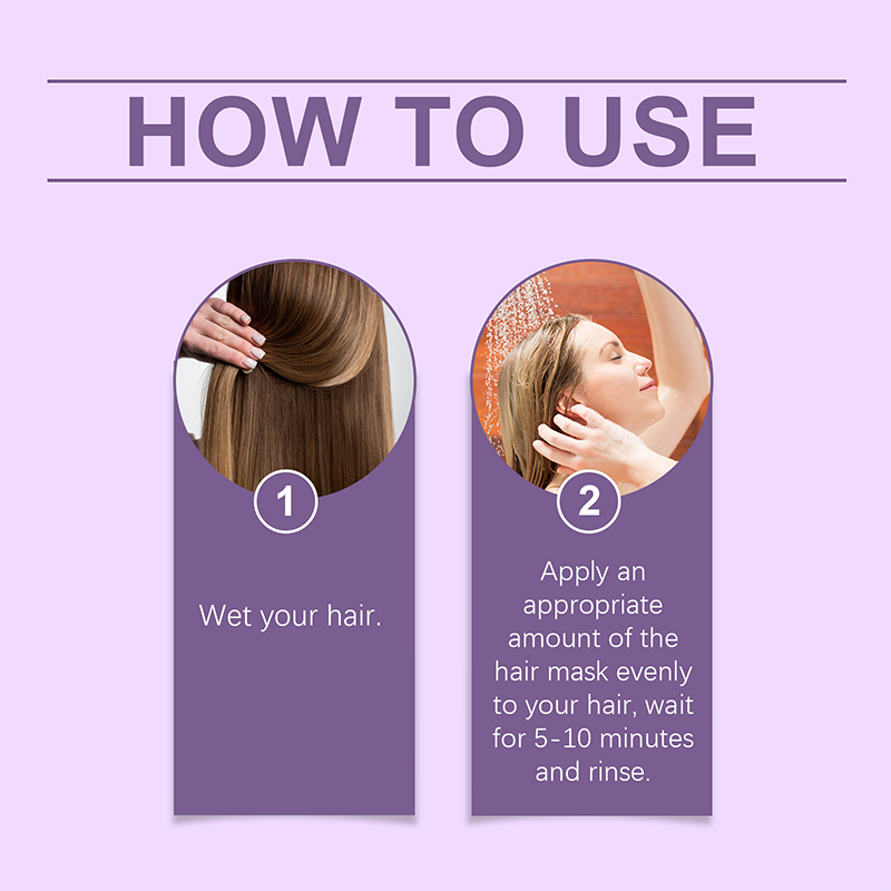 Mascarilla morada contra el cabello amarillo