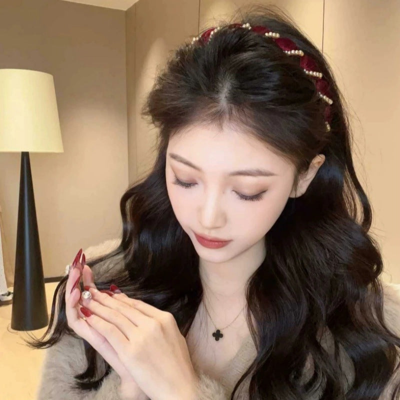 🔥Venta caliente🔥 Diadema Vintage de Perlas Artificiales (55% DE DESCUENTO)