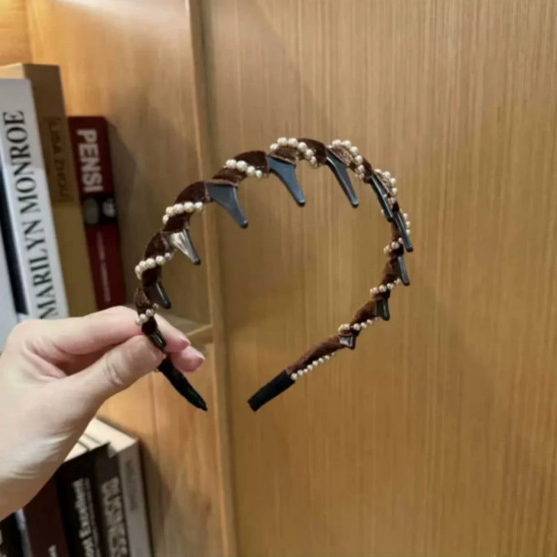 🔥Venta caliente🔥 Diadema Vintage de Perlas Artificiales (55% DE DESCUENTO)