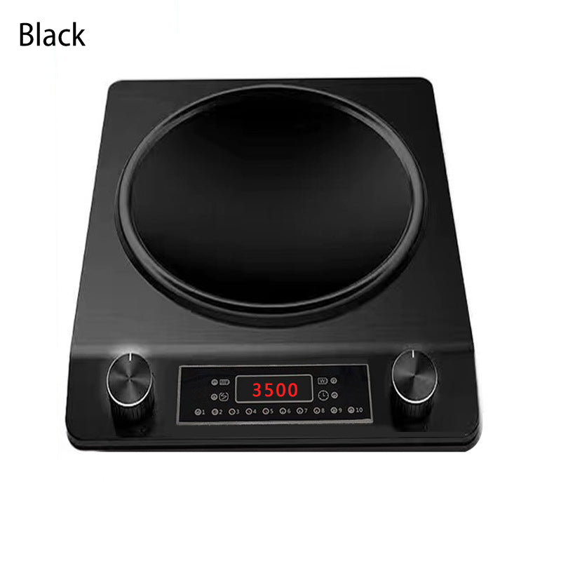 Placa de inducción cóncava de 3500 W con 10 niveles de temperatura