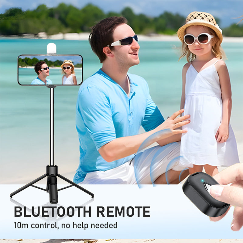Trípode portátil para selfies con Bluetooth de 4 patas éxito