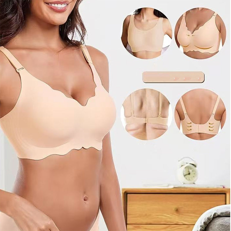 Sujetador push-up sin costuras y con escote en V profundo