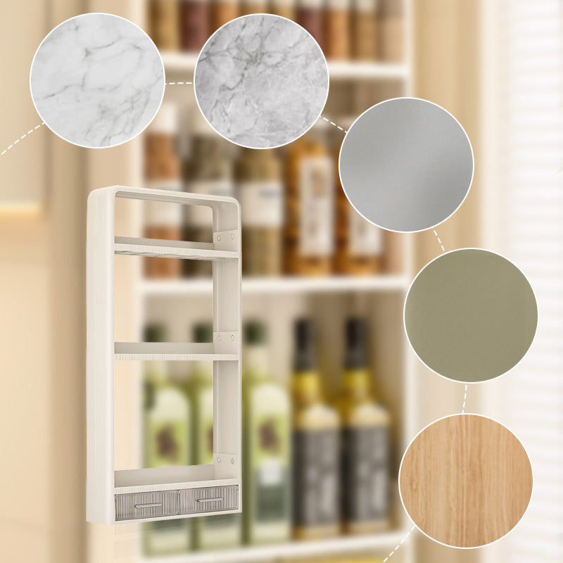 Estantes de almacenamiento de baño de pared con cajón