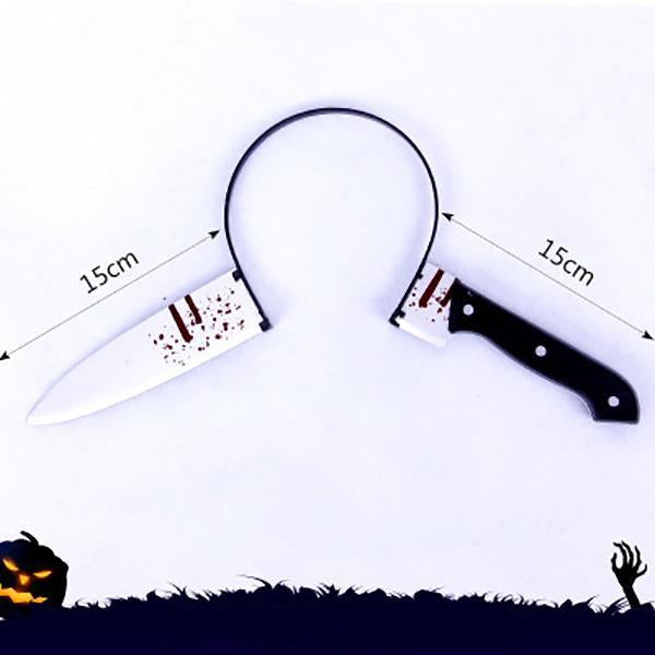 Accesorio de Halloween con diadema de cuchillo