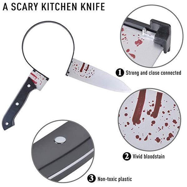Accesorio de Halloween con diadema de cuchillo