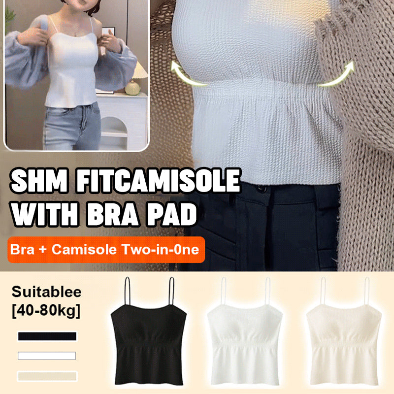 Camisola con tirantes finos para mujer con sujetador incorporado