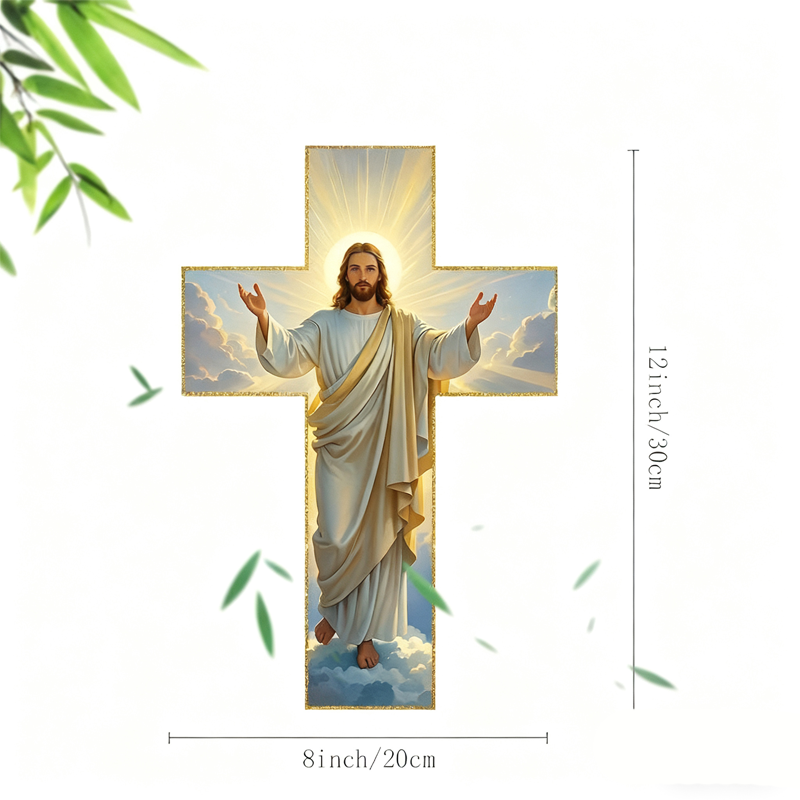 Decoración Retro de Cruz de Jesús para la Pared