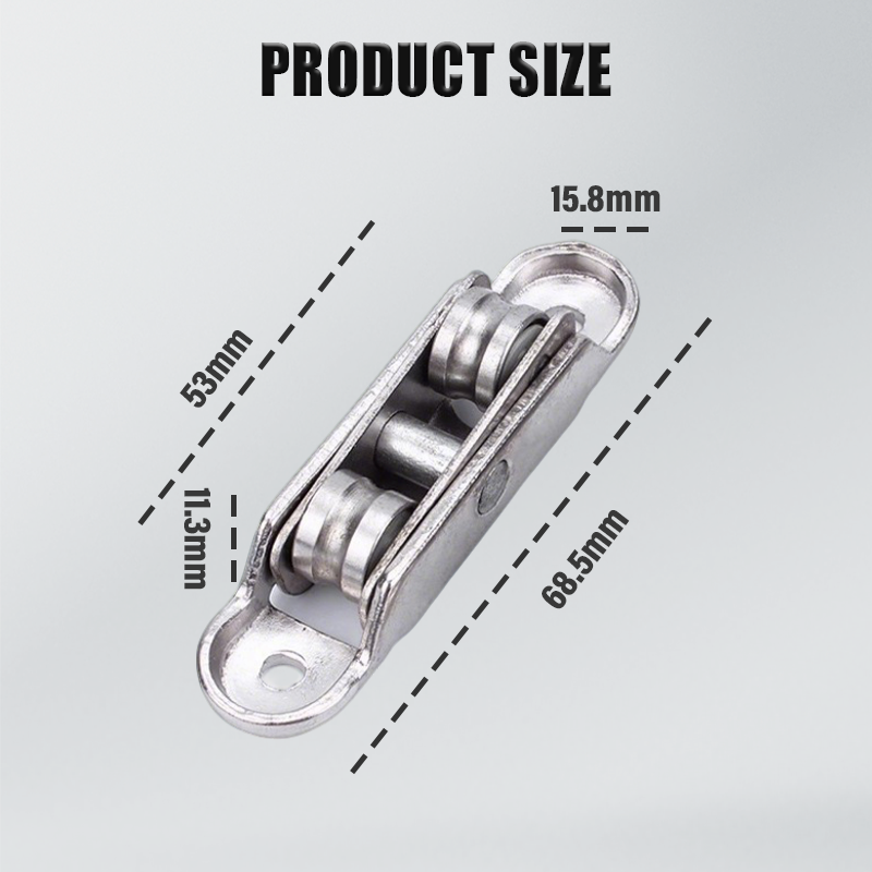 🔩Polea de aleación de zinc 80/88 para ventanas y puertas de PVC