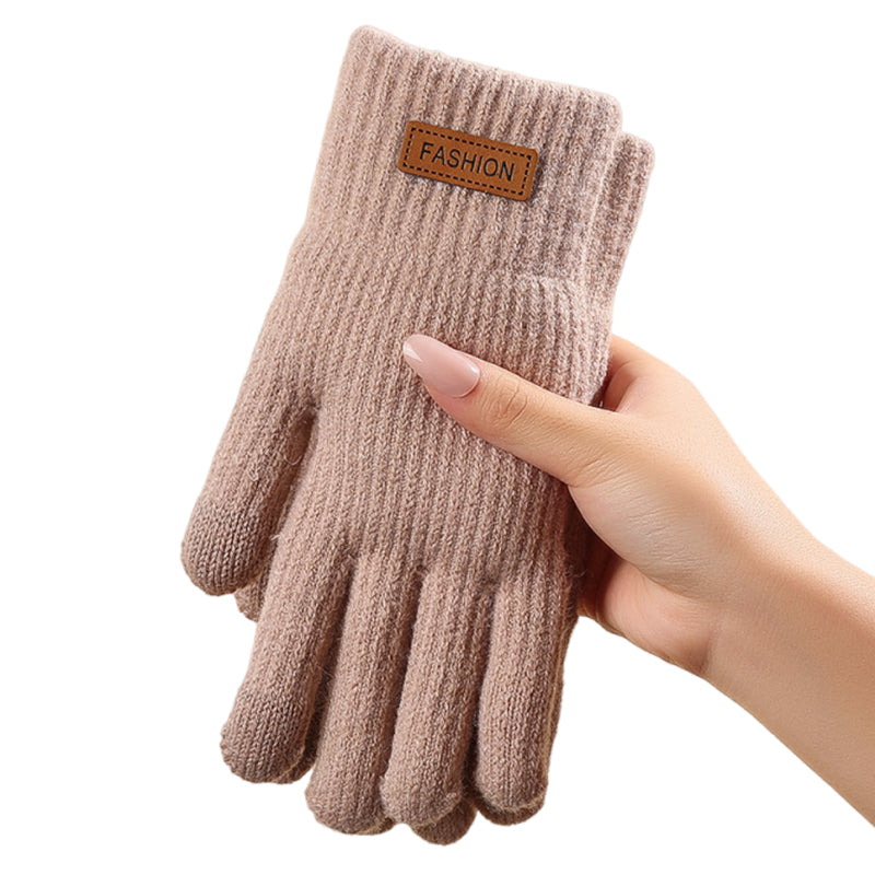 Guantes térmicos de punto cálidos compatibles con pantallas táctiles