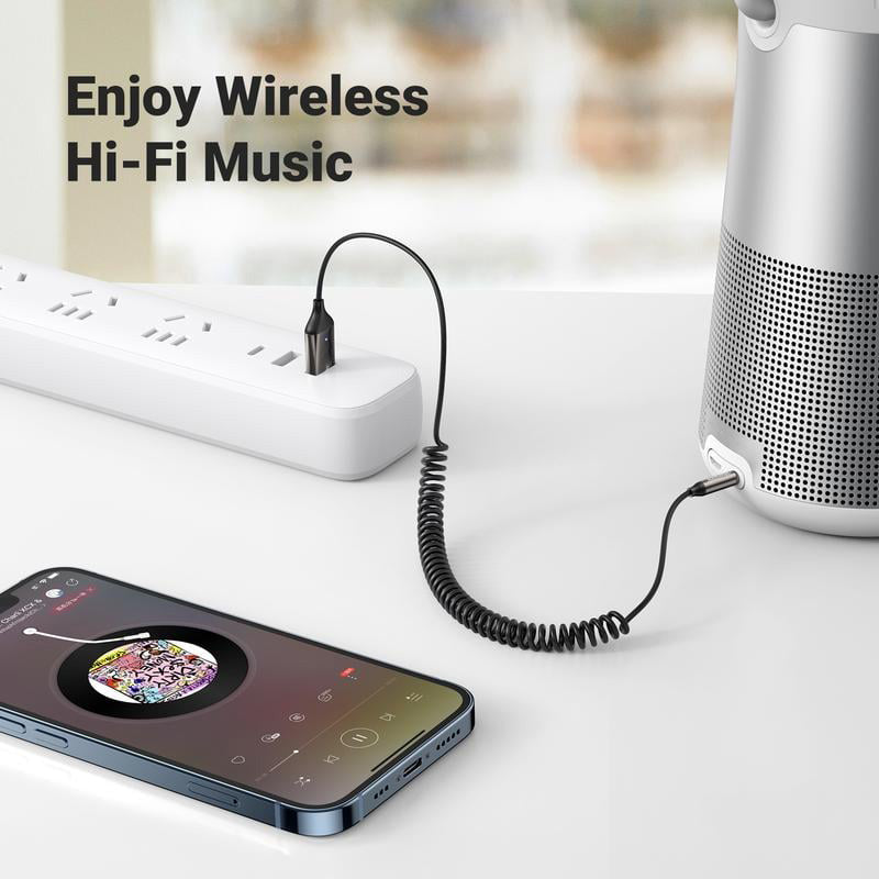 Receptor de audio Bluetooth 5.0 Adaptador de audio con cable USB
