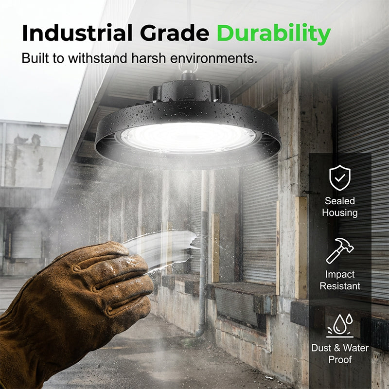💡 ¡50% DE DESCUENTO AHORA! Lámpara LED industrial tipo OVNI – 100W, 160lm/W, 220V, para uso industrial, almacenes y grandes espacios 🏭✨