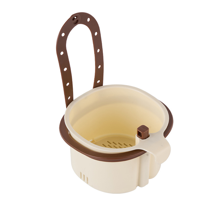 Cesta de drenaje de plástico con ventosa para fregadero de cocina