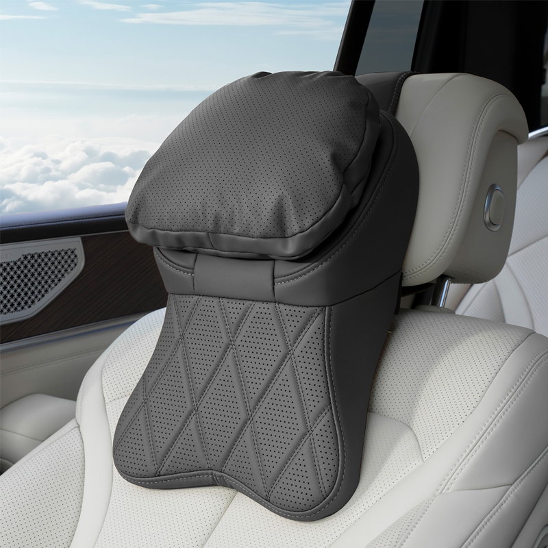 Reposacabezas de coche de cuero sintético PU de grado aeronáutico