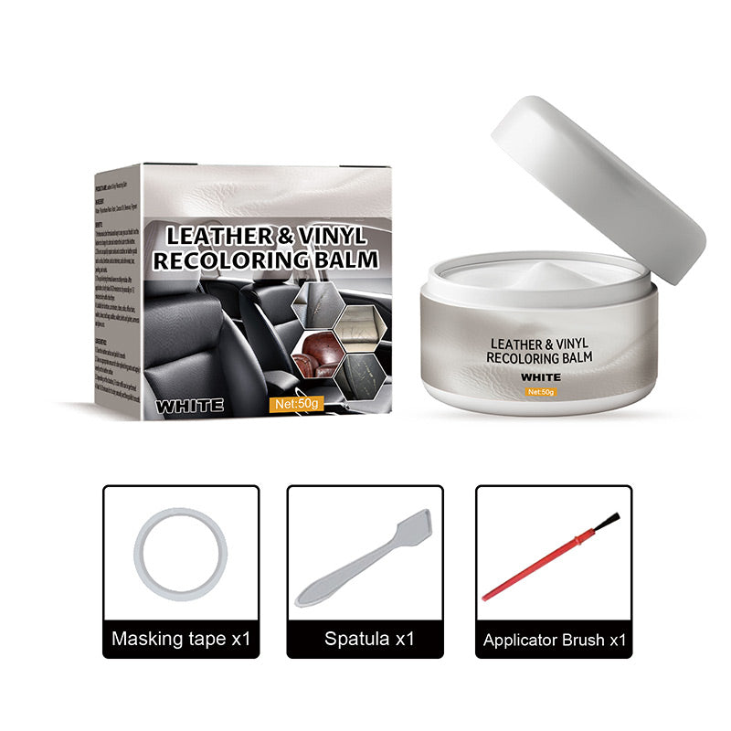 【Crema Restauradora de Cuero】👜✨ Repara y restaura el color del cuero en coches, sofás, zapatos y más. 🔧👢