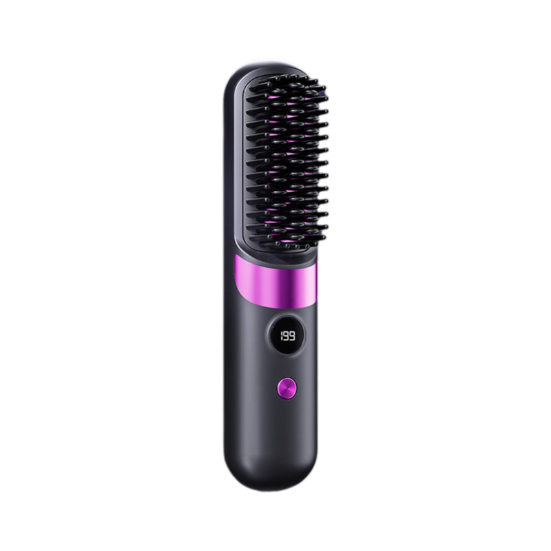 💇♀️🔋 Peine Alisador 3 en 1 Inalámbrico – Alisa, Peina y Moldea Sin Cables, Perfecto para Viajes y Retoques 🚗✨