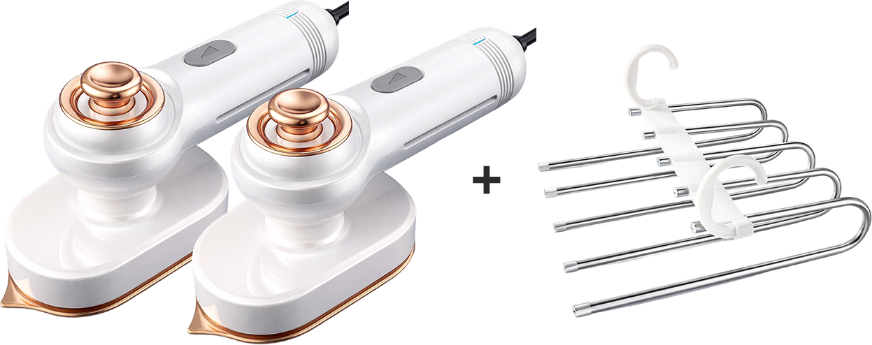 🥳2026 HOT SALE🥳💞50K+ SOLD!💥🧺💨 50% OFF! Steam Iron & Steamer 2-in-1 – Kills 99.99% mites & bacteria. 5s preheat, 150ml tank. Ceramic plate, even heat. Safe for silk to cotton. Your fabric care essential. 🛡️🌿