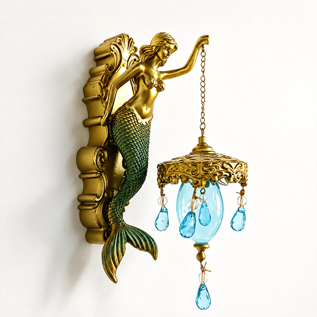 🧜♂️ Vintage Mermaid Wall Sconce 🏘️ For indoor and outdoor use