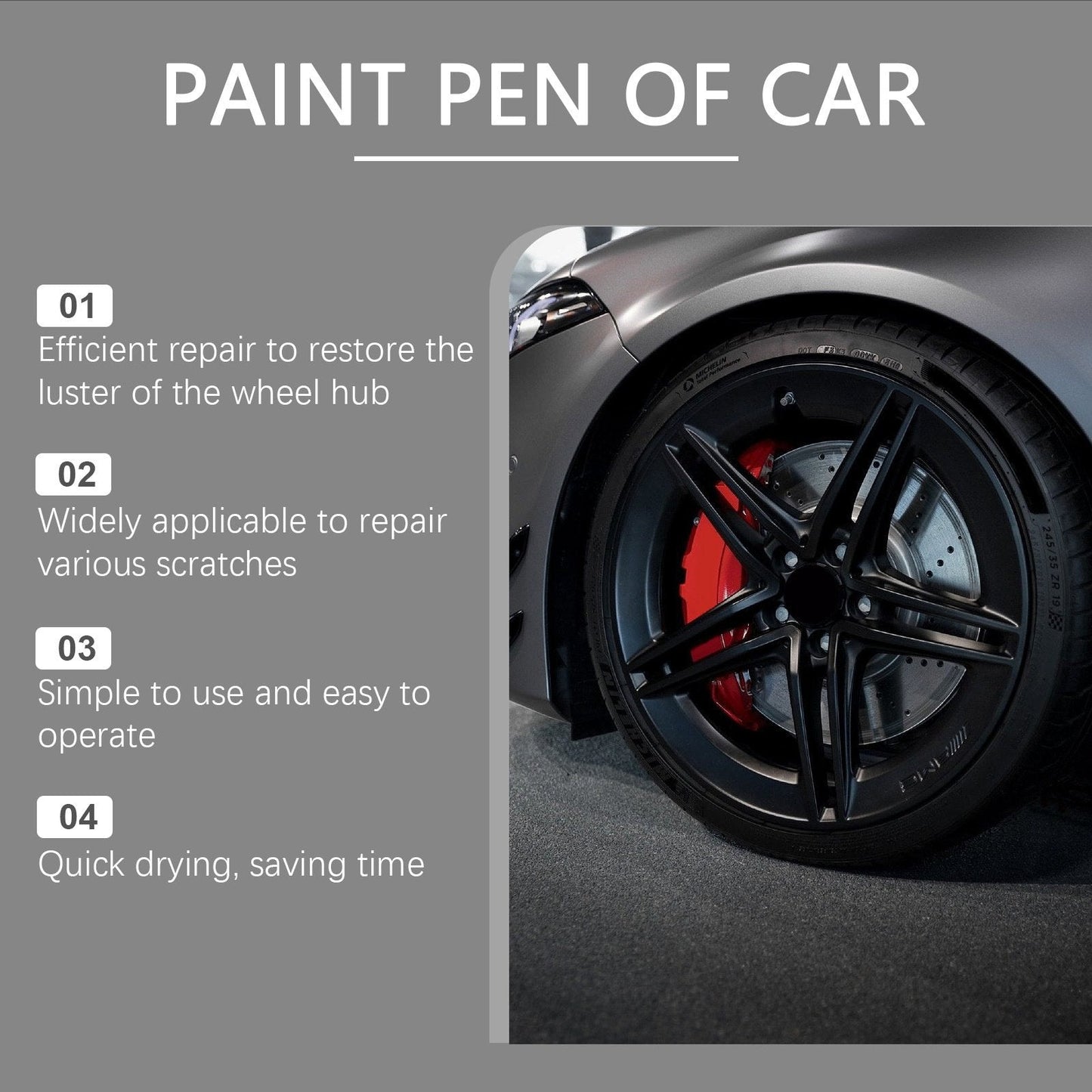 🥳OFERTA HOT 2026🥳 💞¡Más de 50K vendidos!🛠️🚗 ¡50% DE DESCUENTO! Bolígrafo mágico reparador de arañazos para coche – Repara rayones en los rines en minutos. Fórmula permanente sin goteo. Incluye capa transparente ✨🔧