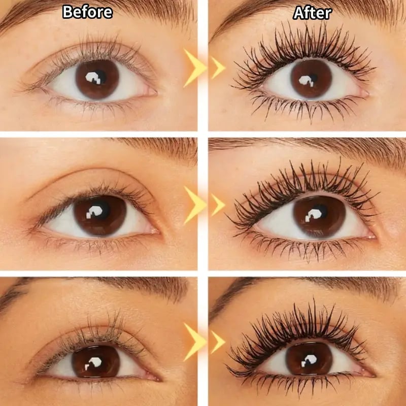 💞¡Más de 50 000 unidades vendidas!👁️✨ ¡Pestañas preciosas durante todo el día, sin que se corra! Máscara de pestañas resistente al agua con fibras para un volumen natural. 💖💃