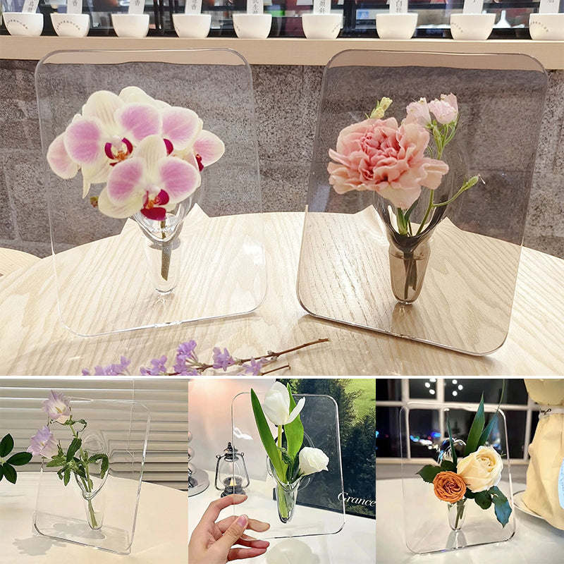 🔥New Design🔥Acrylic photo frame vase
