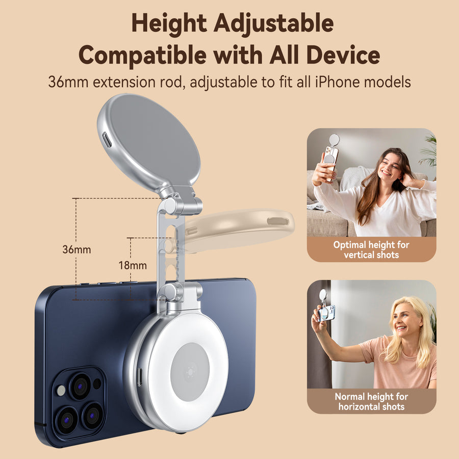 Anillo de luz magnética para selfies Telesin C03