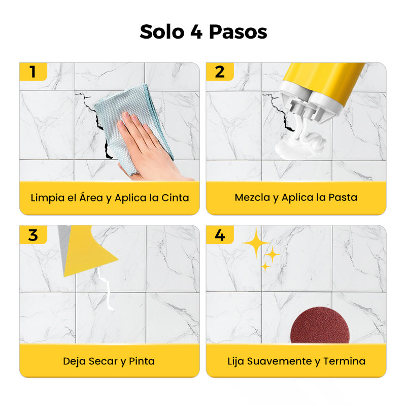 Kit multifuncional para reparar grietas en baldosas de piedra