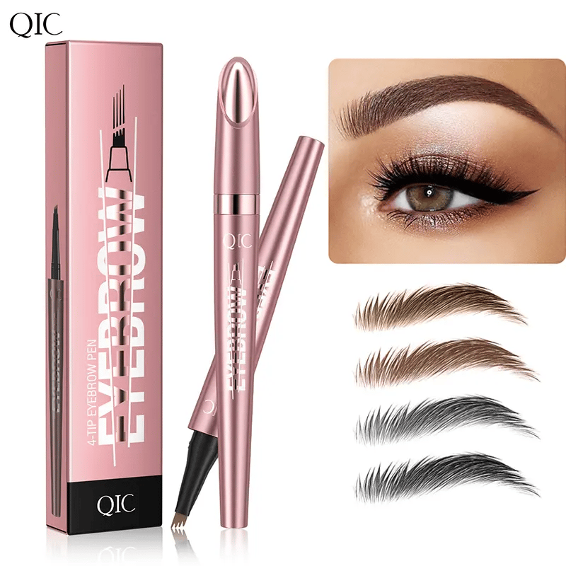 🔥¡Oferta imperdible 2026!⏰💞¡Más de 50 mil unidades vendidas!💥✨Lápiz de cejas 3D de aspecto natural: su punta de 4 puntas crea trazos naturales que imitan el vello. Resistente al agua, a las manchas y dura 24 horas.