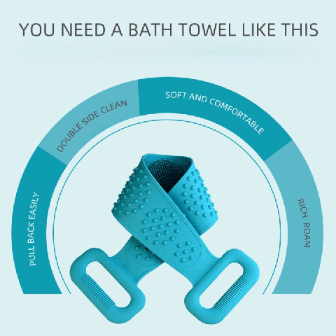 🧼💪 Cepillo de limpieza corporal de silicona HydratBath