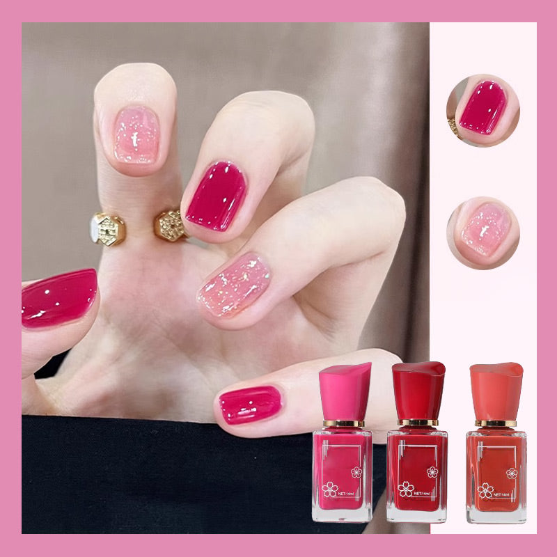 Esmalte de uñas multicolor que no se quema y se seca rápidamente