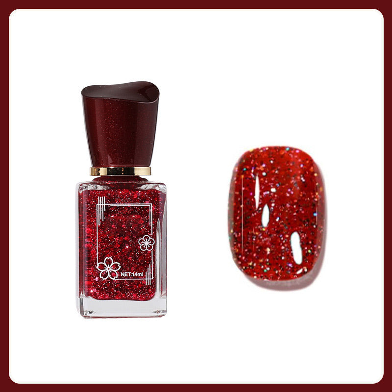 Esmalte de uñas multicolor que no se quema y se seca rápidamente